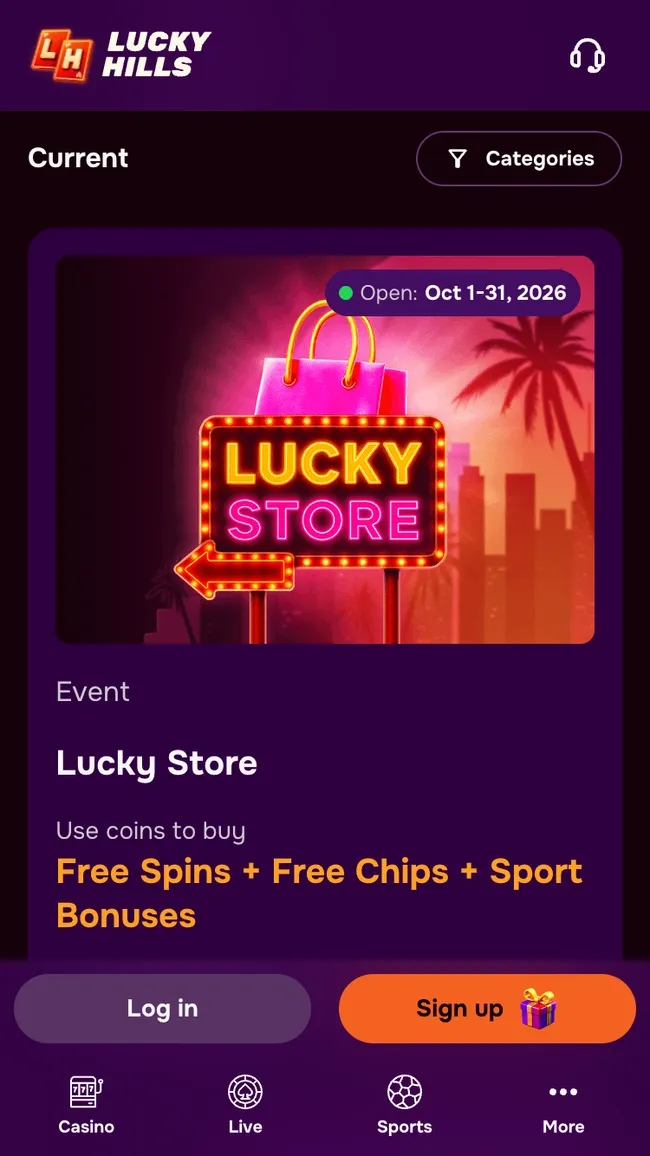 Luckyhills bonus