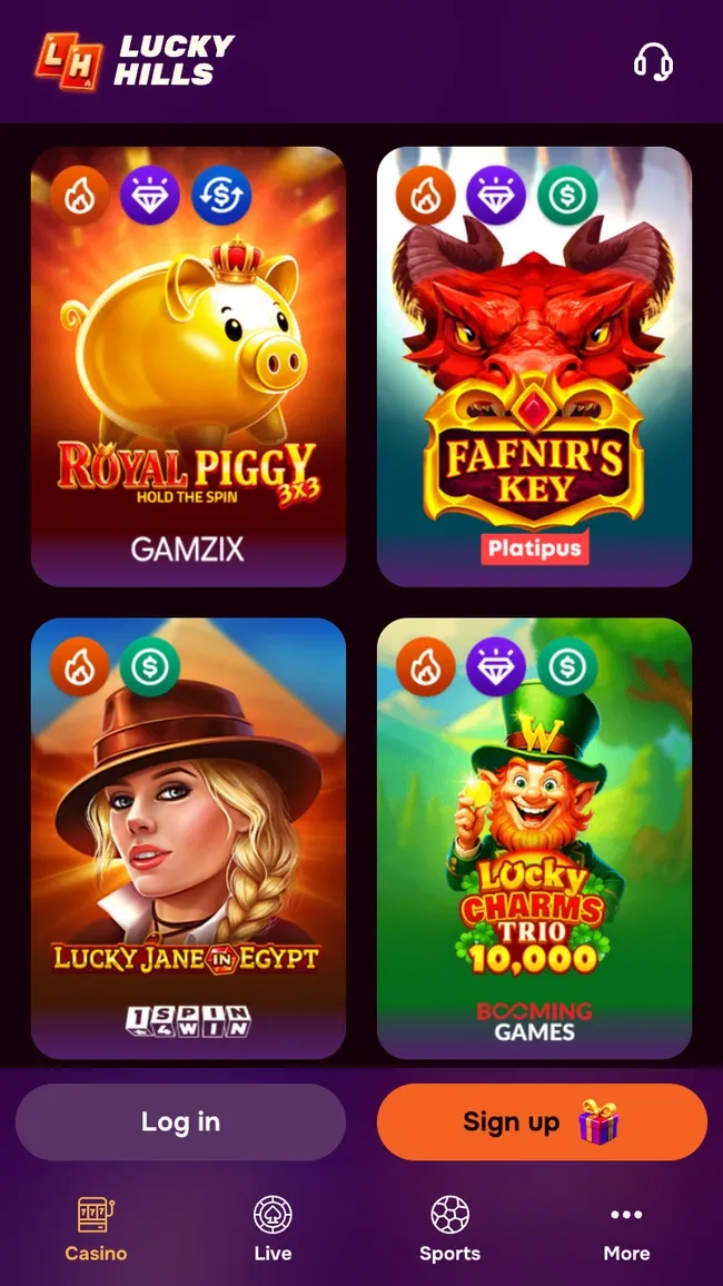 Luckyhills games